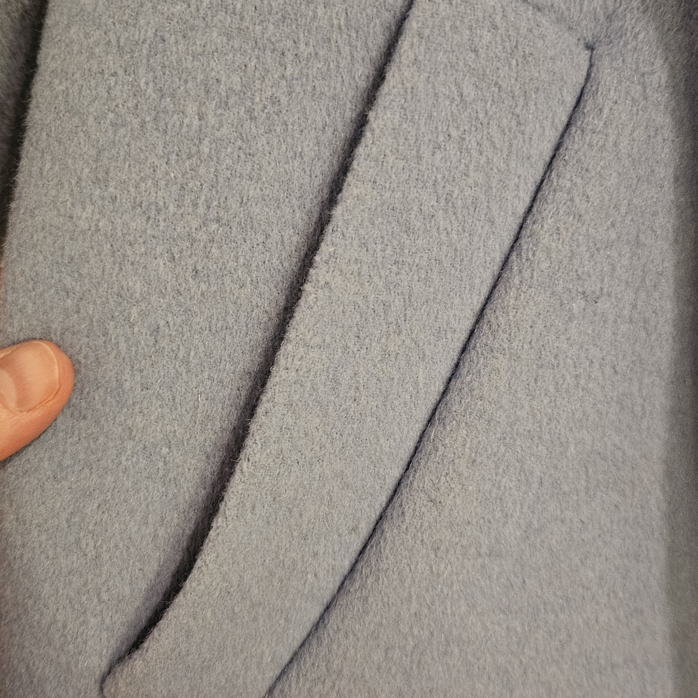 GUESS Women's Light Blue Open Front Coat - Size Medium - Picture 4 of 6